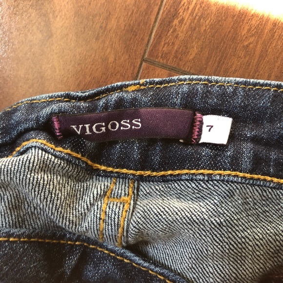 Vigoss - Distressed cropped jeans size 7 - Picture 6 of 6